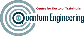 Quantum Engineering Centre for Doctoral Training logo, select to go to the website.